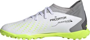 Futbola apavi bērniem Adidas Predator Accuracy.3 TF Jr, 36 2/3. izmērs, pelēki/zaļi cena un informācija | Futbola apavi | 220.lv