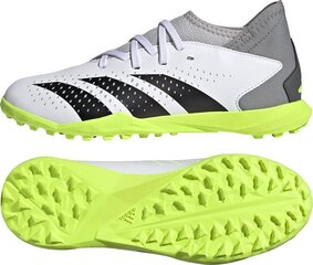 Futbola apavi bērniem Adidas Predator Accuracy.3 TF Jr, 36 2/3. izmērs, pelēki/zaļi cena un informācija | Futbola apavi | 220.lv