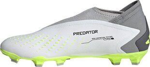 Futbola apavi Adidas Predator Accuracy.3 LL FG, 45 1/3. izmērs, pelēki/zaļi cena un informācija | Futbola apavi | 220.lv
