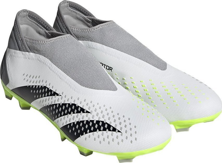 Futbola apavi Adidas Predator Accuracy.3 LL FG, 45 1/3. izmērs, pelēki/zaļi цена и информация | Futbola apavi | 220.lv