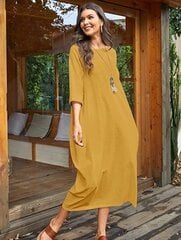 Boho stila kleita sievietēm Sunnyme, dzeltena цена и информация | Платья | 220.lv