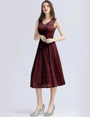 Женское кружевное платье Meetjen, бордовое цена и информация | Платья | 220.lv