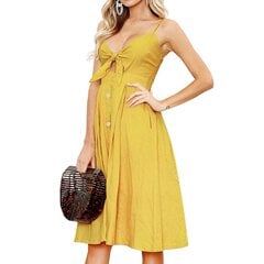 Платье женское FANCYINN, желтое цена и информация | Платья | 220.lv