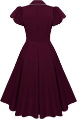Женское платье в стиле ретро Simibridaldresses, бордовое цена и информация | Платья | 220.lv