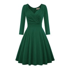 Женское платье в стиле ретро в стиле рокабилли Grace Karin, зеленое цена и информация | Платья | 220.lv