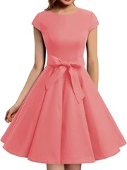 Женское платье в стиле ретро в стиле рокабилли Dressystar, розовое цена и информация | Платья | 220.lv