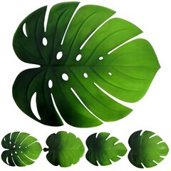 коврик с листьями, зеленый цена и информация | Скатерти, салфетки | 220.lv