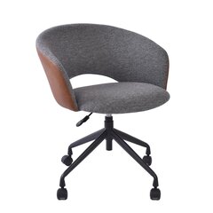 Task chair KARINA with castors, grey/light brown цена и информация | Офисные кресла | 220.lv