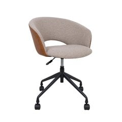 Task chair KARINA with castors, beige/light brown цена и информация | Офисные кресла | 220.lv