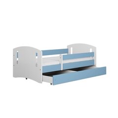 Синяя кровать классик 2 с ящиком, с матрасом 180/80 цена и информация | Детские кровати | 220.lv