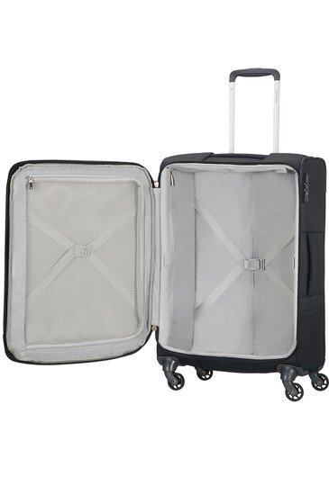 Paplašināms koferis Samsonite Base Boost, 66 cm, melns cena un informācija | Koferi, ceļojumu somas | 220.lv