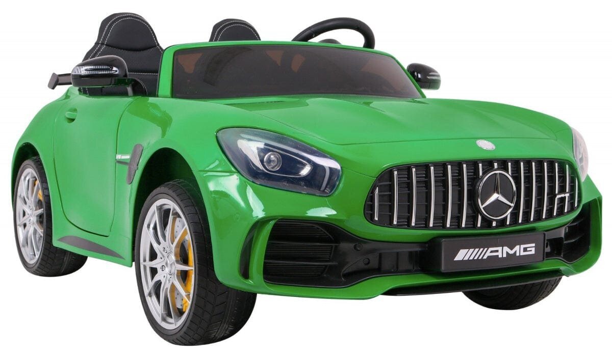 Divvietīgs elektromobilis bērniem Mercedes-Benz GT R, zaļš цена и информация | Bērnu elektroauto | 220.lv