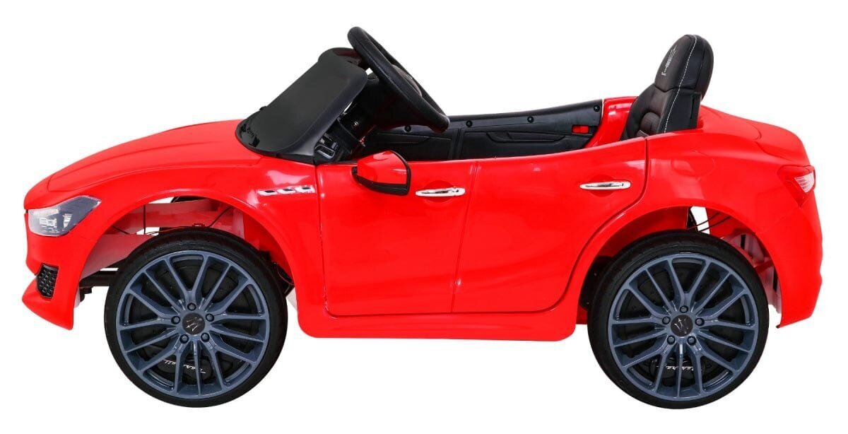 Vienvietīgs elektromobilis bērniem Maserati Ghibli, sarkans cena un informācija | Bērnu elektroauto | 220.lv