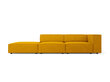 Kreisās puses dīvāns Cosmopolitan Design Arendal, dzeltens cena un informācija | Dīvāni | 220.lv