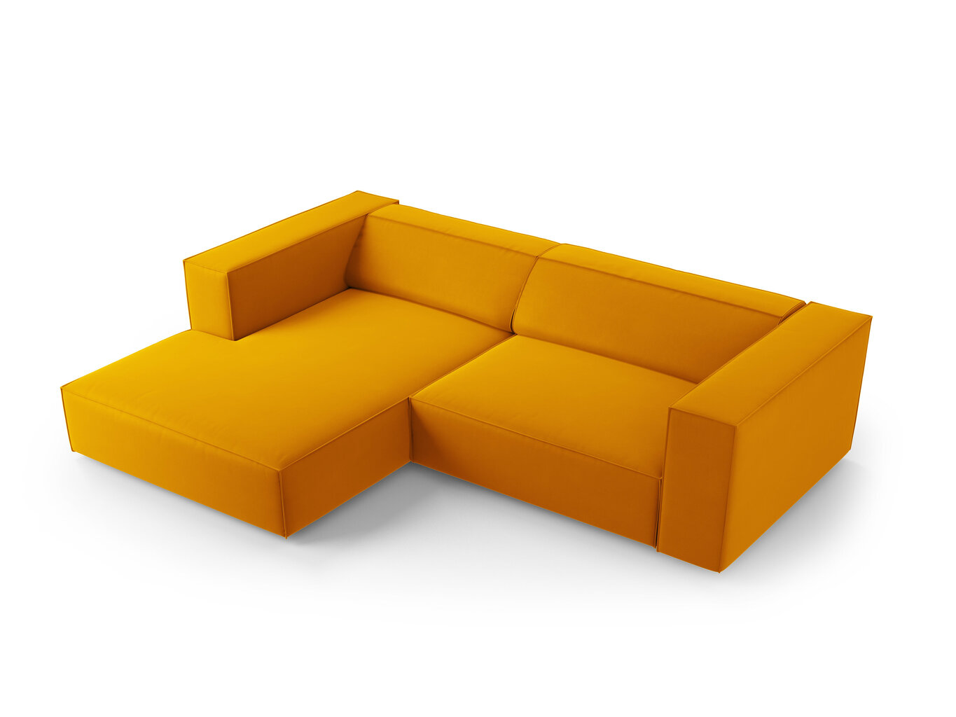Stūra dīvāns Cosmopolitan Design Arendal 3, dzeltens cena un informācija | Stūra dīvāni | 220.lv
