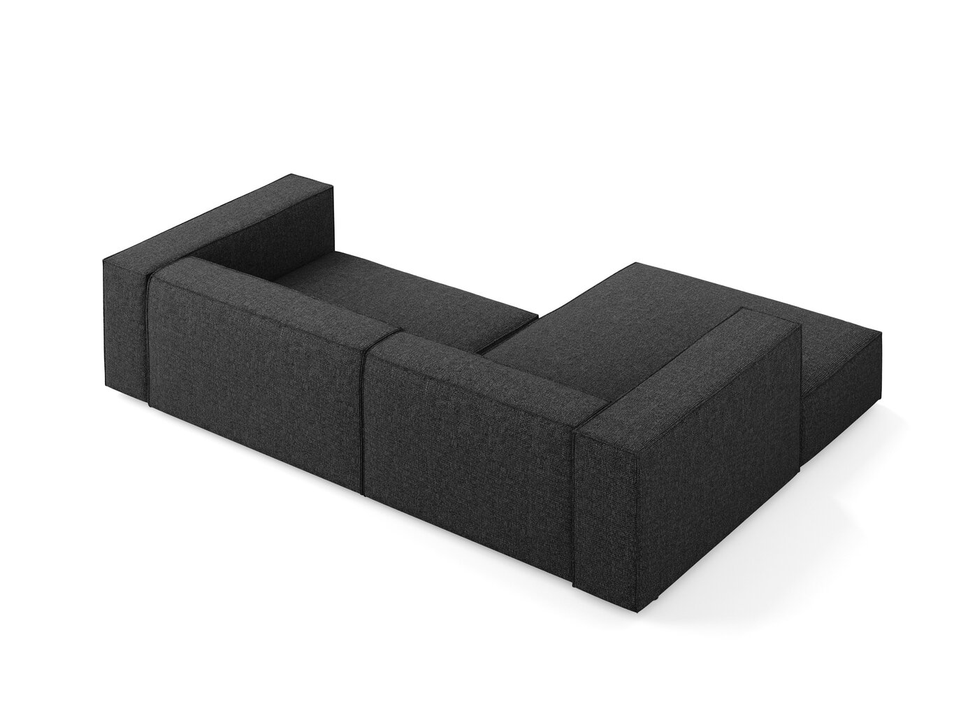 Mīkstais stūris Cosmopolitan Design Arendal 3, melns cena un informācija | Stūra dīvāni | 220.lv