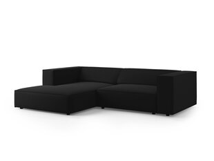 Stūra dīvāns Cosmopolitan Design Arendal 3, melns cena un informācija | Stūra dīvāni | 220.lv