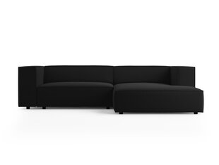 Stūra dīvāns Cosmopolitan Design Arendal 3, melns cena un informācija | Stūra dīvāni | 220.lv