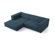 Stūra dīvānss Cosmopolitan Design Arendal 3, zils cena un informācija | Stūra dīvāni | 220.lv