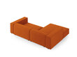 Stūra dīvānss Cosmopolitan Design Arendal 3, oranžs cena un informācija | Stūra dīvāni | 220.lv