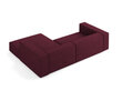 Stūra dīvāns Cosmopolitan Design Arendal 3, sarkans cena un informācija | Stūra dīvāni | 220.lv