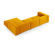 Stūra dīvānss Cosmopolitan Design Arendal 4, dzeltens cena un informācija | Stūra dīvāni | 220.lv