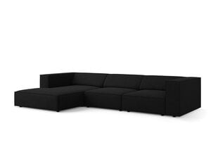 Stūra dīvāns Cosmopolitan Design Arendal 4, melns cena un informācija | Stūra dīvāni | 220.lv