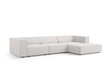 Mīkstais stūris Cosmopolitan Design Arendal 4, pelēks cena un informācija | Stūra dīvāni | 220.lv