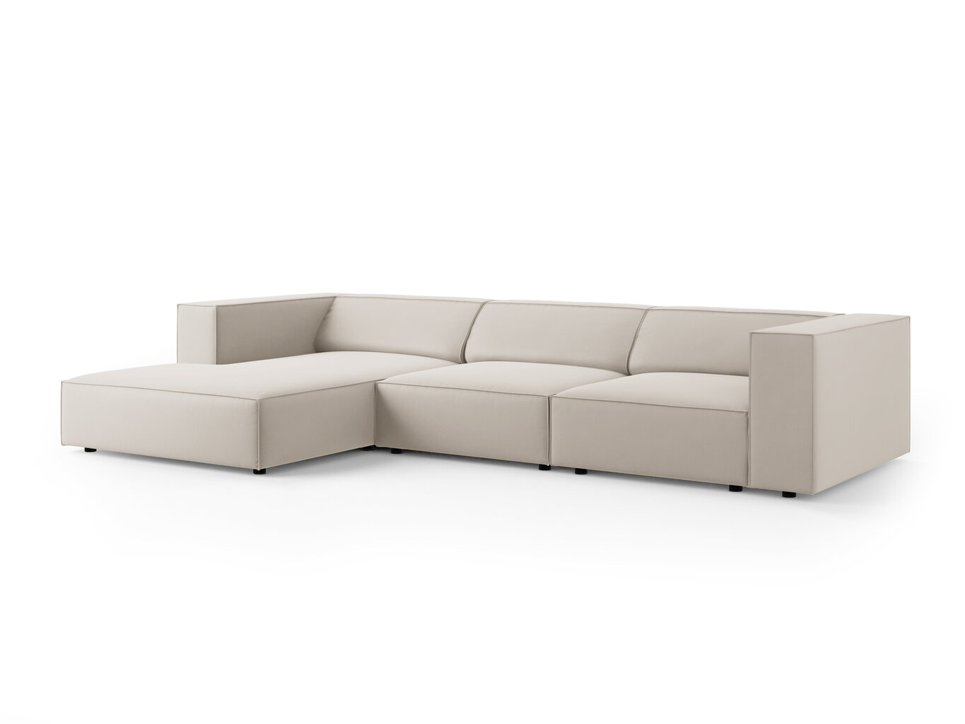 Stūra dīvānss Cosmopolitan Design Arendal 4, bēšs cena un informācija | Stūra dīvāni | 220.lv