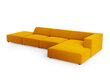 Stūra dīvāns Cosmopolitan Design Arendal 5, dzeltens cena un informācija | Stūra dīvāni | 220.lv