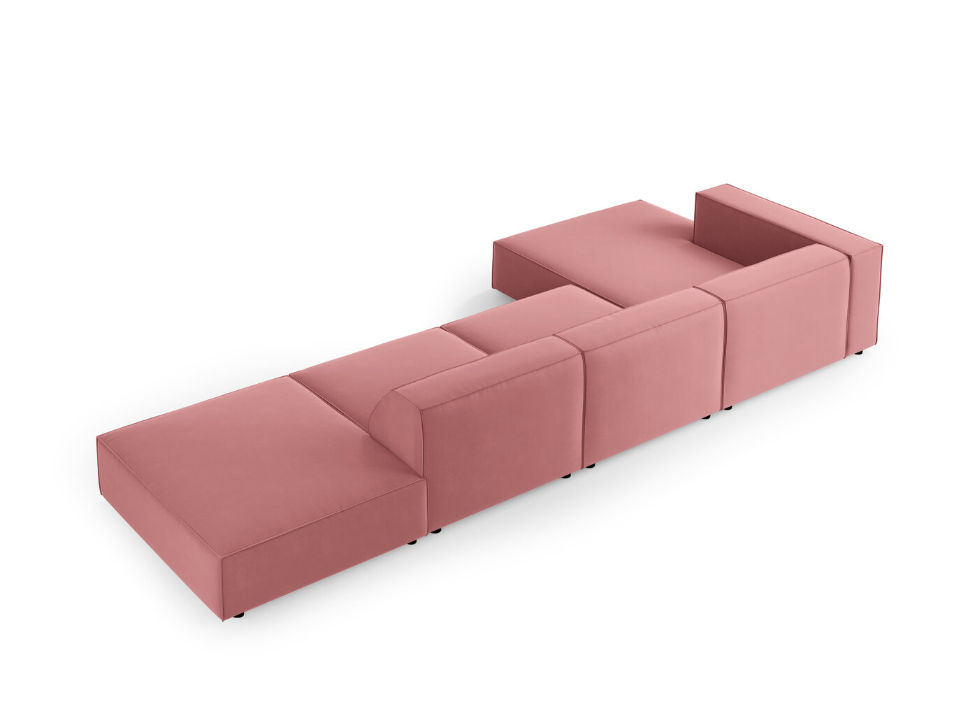 Stūra dīvānss Cosmopolitan Design Arendal 5, rozā cena un informācija | Stūra dīvāni | 220.lv