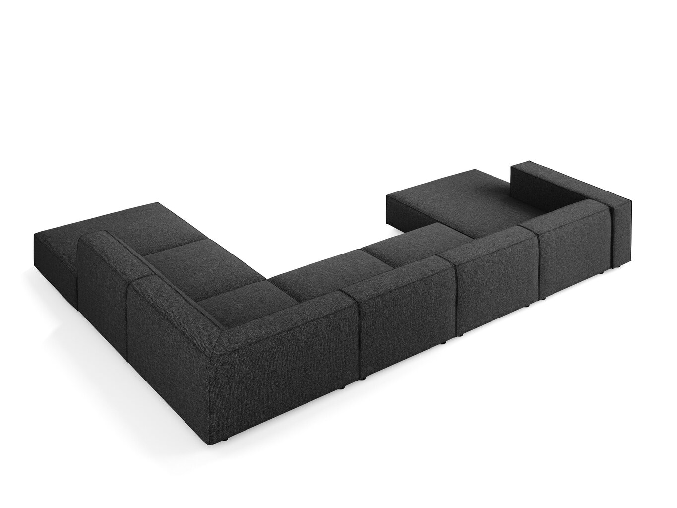Stūra dīvānss Cosmopolitan Design Arendal, melns cena un informācija | Stūra dīvāni | 220.lv