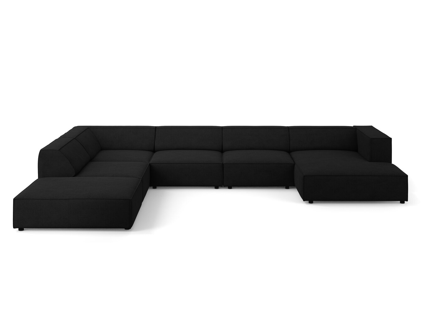 Stūra dīvānss Cosmopolitan Design Arendal, melns цена и информация | Stūra dīvāni | 220.lv