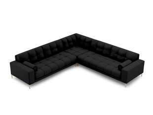 Stūra dīvānss Cosmopolitan Design Bali 6, melns cena un informācija | Stūra dīvāni | 220.lv
