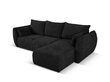 Mīkstais stūris Cosmopolitan Design Matera 4, melns cena un informācija | Stūra dīvāni | 220.lv