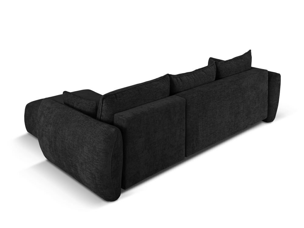 Mīkstais stūris Cosmopolitan Design Matera 4, melns cena un informācija | Stūra dīvāni | 220.lv