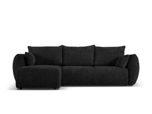 Mīkstināts stūris Cosmopolitan Design Matera, melns cena un informācija | Stūra dīvāni | 220.lv