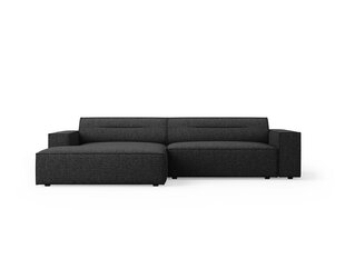 Stūra dīvāns Windsor & Co Lupus 3, melns cena un informācija | Stūra dīvāni | 220.lv