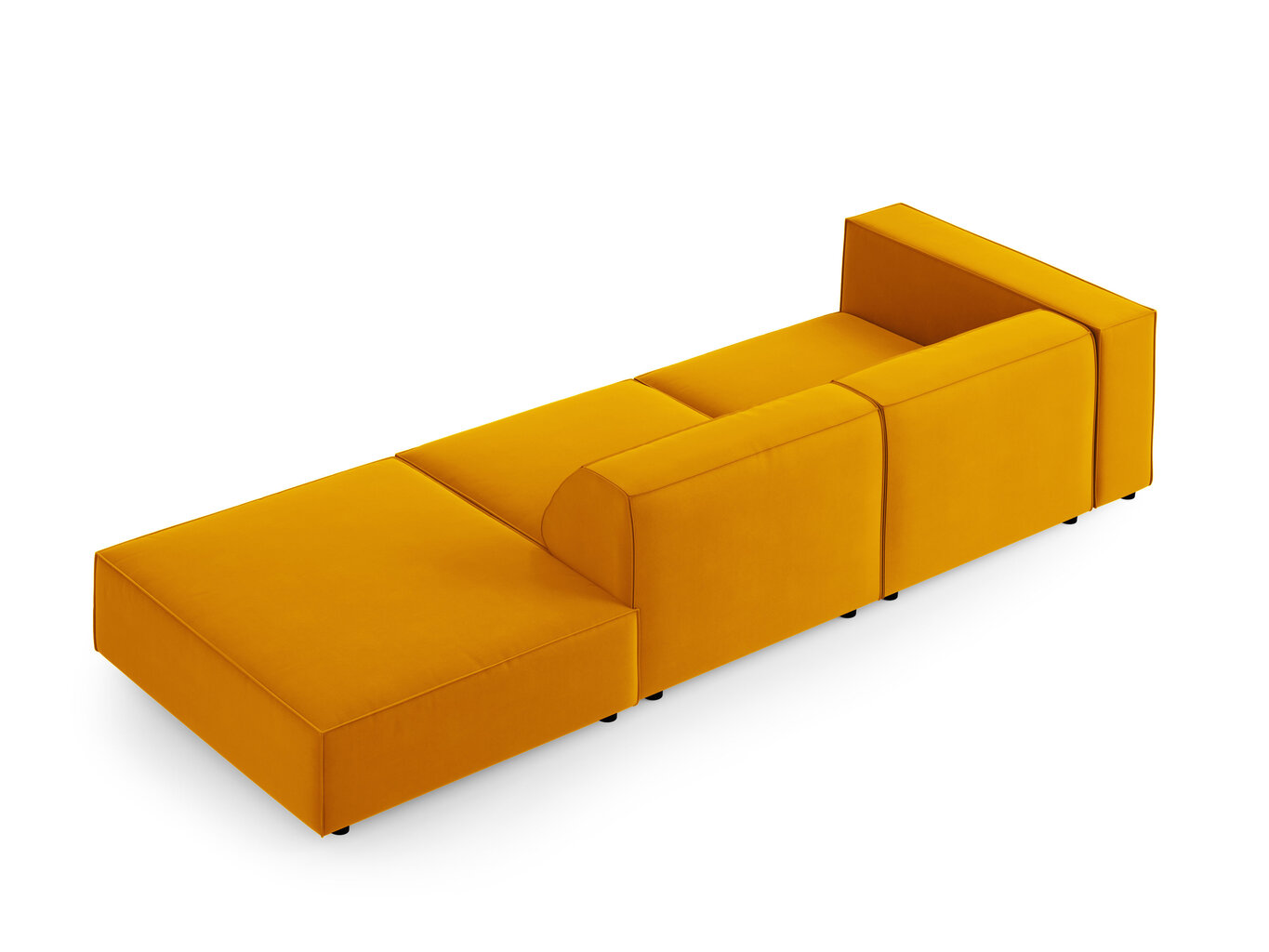 Dīvāns Cosmopolitan Design Arendal, dzeltens cena un informācija | Dīvāni | 220.lv