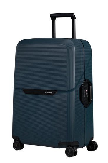 Koferis Samsonite Magnum Eco, 69 cm, tumši zils cena un informācija | Koferi, ceļojumu somas | 220.lv