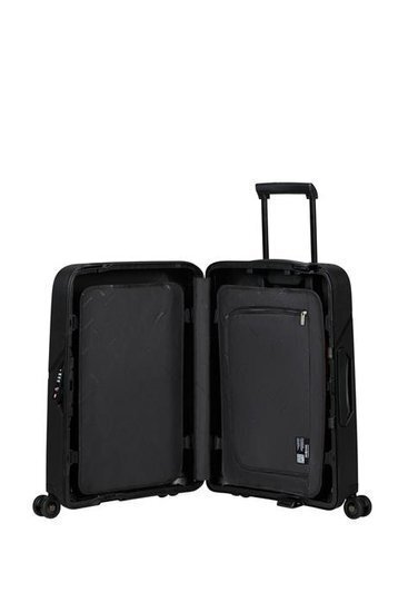 Salona koferis Samsonite Magnum Eco, 55 cm, melns cena un informācija | Koferi, ceļojumu somas | 220.lv