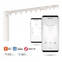 WiFi (Zigbee 3.0) elektriskais aizkaru stienis - Tuya 2,2 m цена и информация | Карнизы | 220.lv