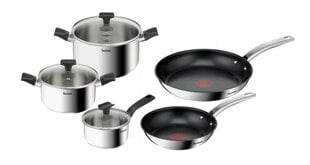 Katlu un pannu komplekts B925S655 B817S255, 16/20/24/20/26 cm, 8 gab. Tefal цена и информация | Кастрюли, скороварки | 220.lv