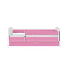 Babydreams rozā gulta ar atvilktni, ar matraci 180/80 cena un informācija | Bērnu gultas | 220.lv