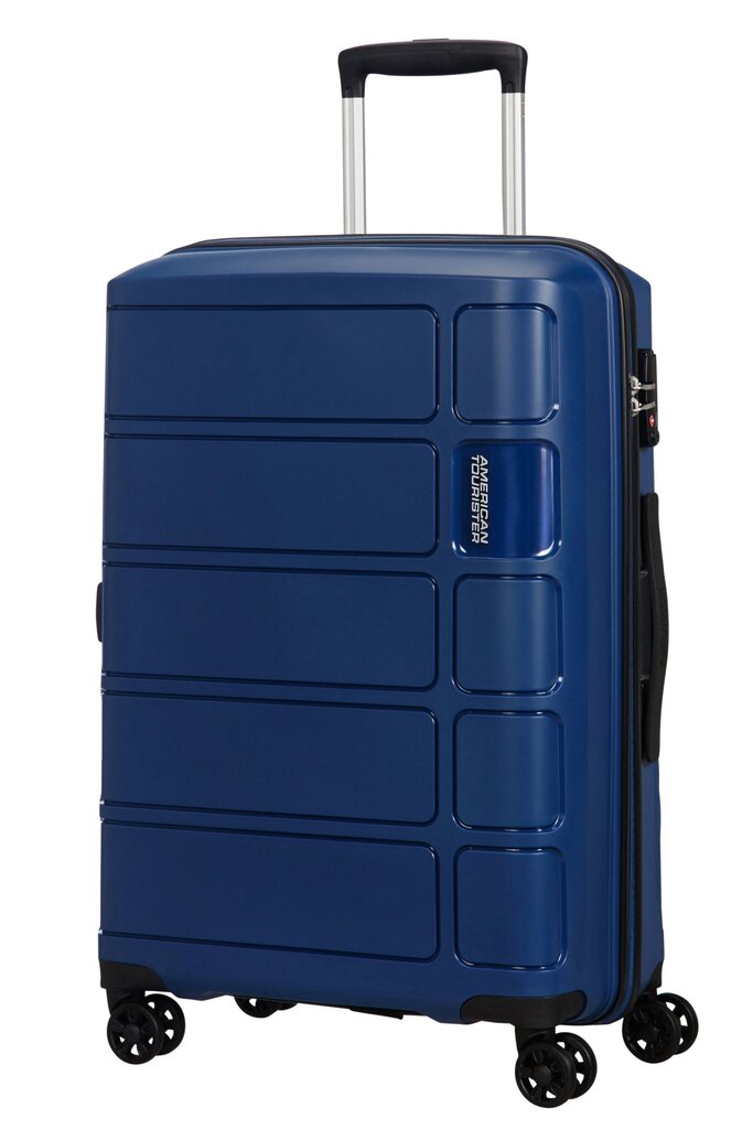 Koferis American Tourister Summer Splash, 67 cm, tumši zils cena un informācija | Koferi, ceļojumu somas | 220.lv