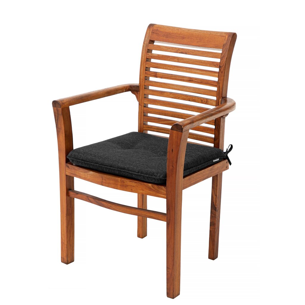 Krēsla spilvens Hobbygarden Bella, melns cena un informācija | Krēslu paliktņi | 220.lv