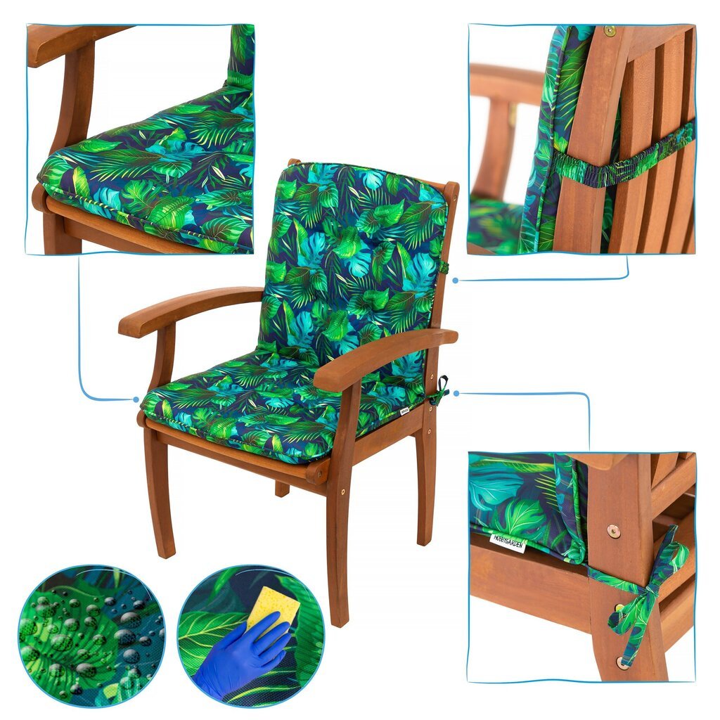 Krēsla spilvens Hobbygarden Blanca, dažādas krāsas cena un informācija | Krēslu paliktņi | 220.lv