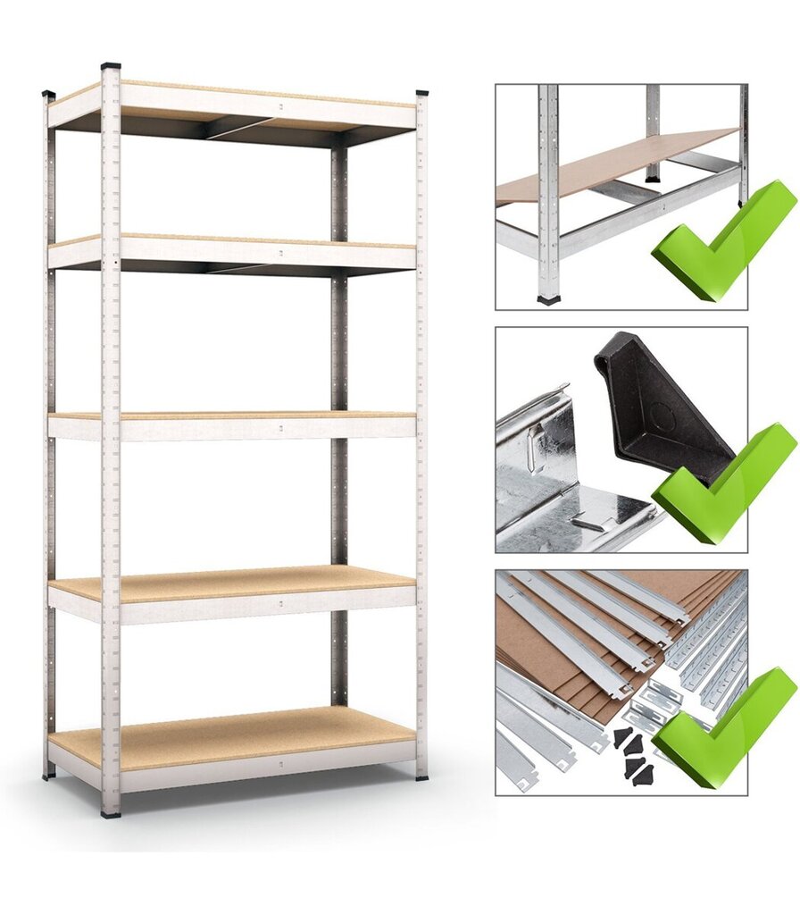 Metāla plaukts uzglabāšanai 180x60x40 175kg/5l TM Smart Regaly цена и информация | Saimniecības plaukti | 220.lv