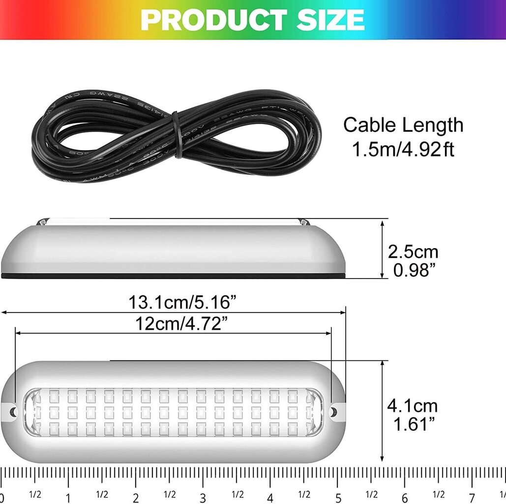 LED laivu gaismas, Greluma cena un informācija | Piederumi laivām un kajakiem | 220.lv