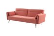 Dīvāns Verdi, rozā cena un informācija | Dīvāni | 220.lv